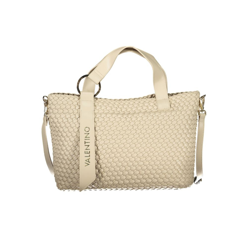 Mario Valentino Beige Polyurethane Women Handbag