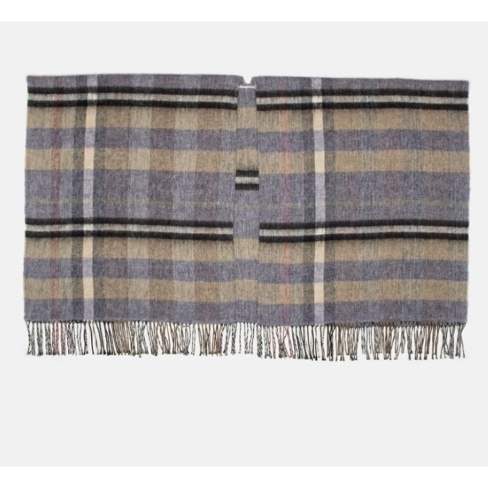 Gas Brown Marabou Poncho