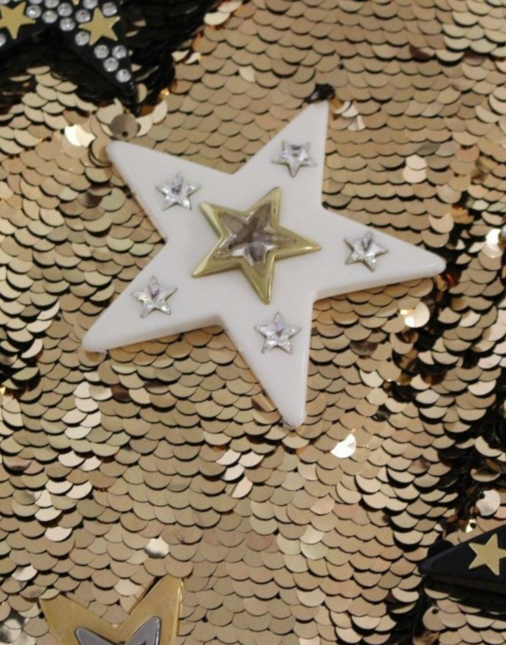 Dolce & Gabbana Masterpiece gold sequined crystal swarovski dress