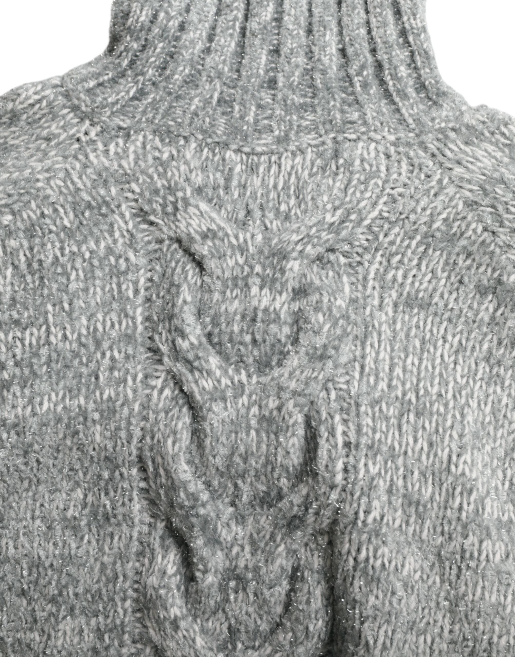 Dolce & Gabbana Gray Cashmere Turtle Neck Pullover Sweater