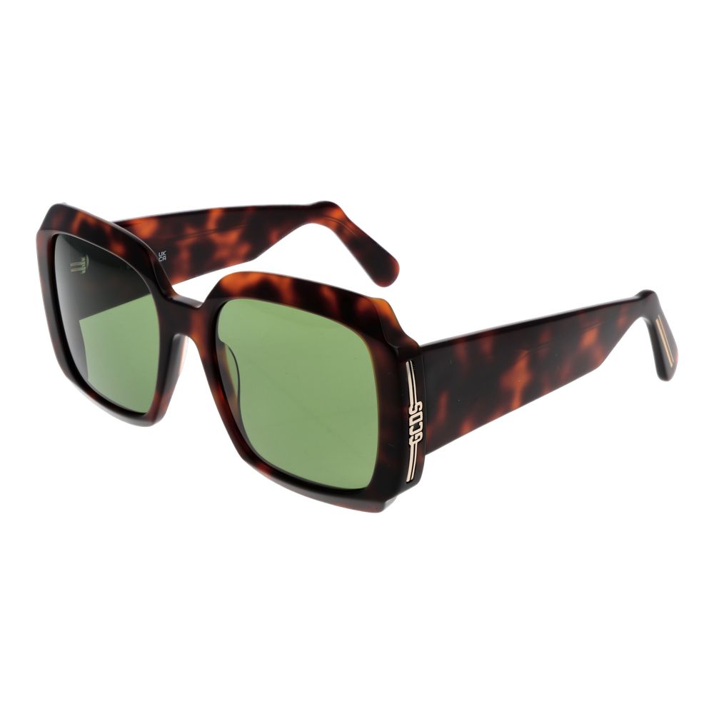 GCDS Brown Plastic Sunglasses