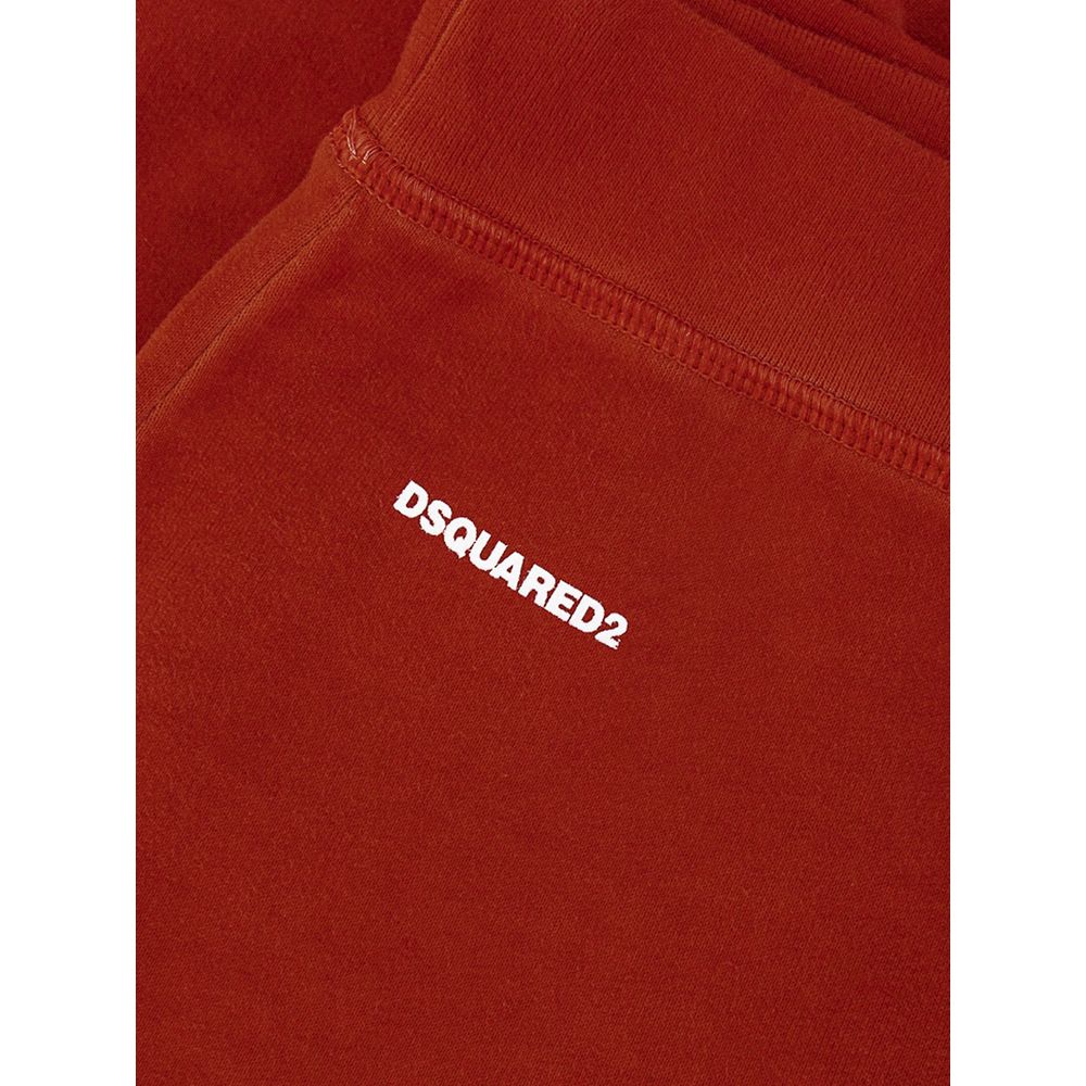 Dsquared² Red Cotton Athletic Pants