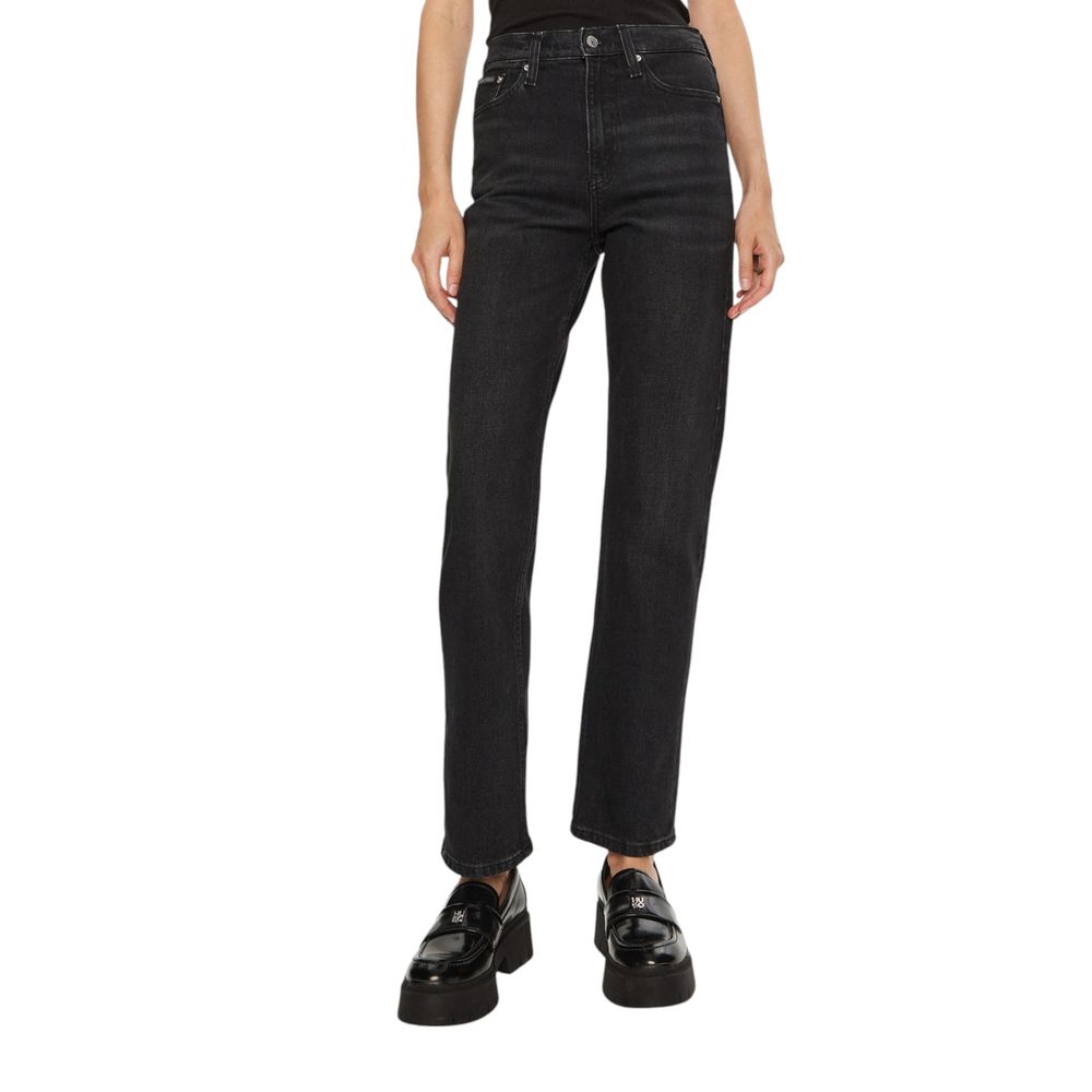 Calvin Klein Jeans Black Cotton Mom Jeans