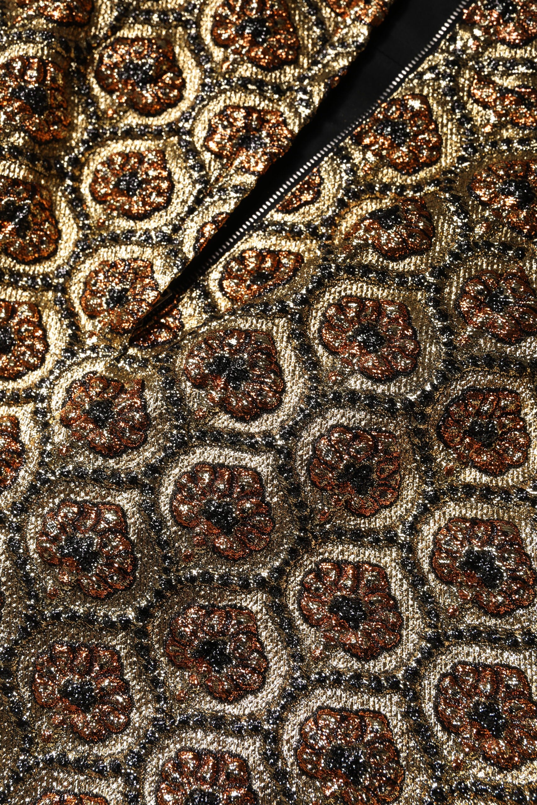 Dolce & Gabbana Brown Polyester Brocade A-line Mini Skirt