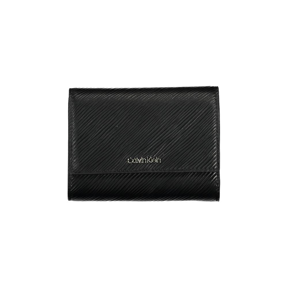 Calvin Klein Black Polyurethane Women Wallet