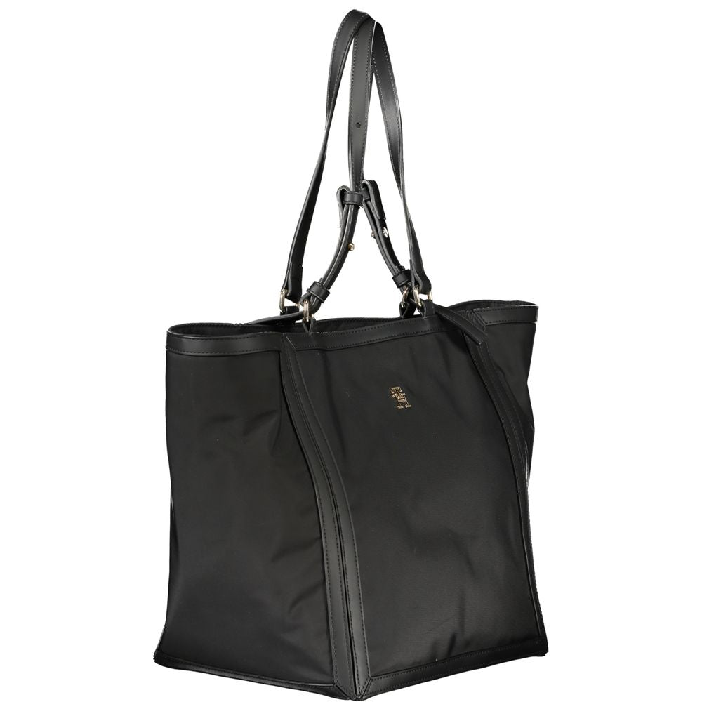 Tommy Hilfiger Black Polyester Women Handbag