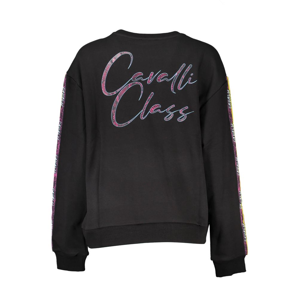 Cavalli Class Black Cotton Women Sweatshirt