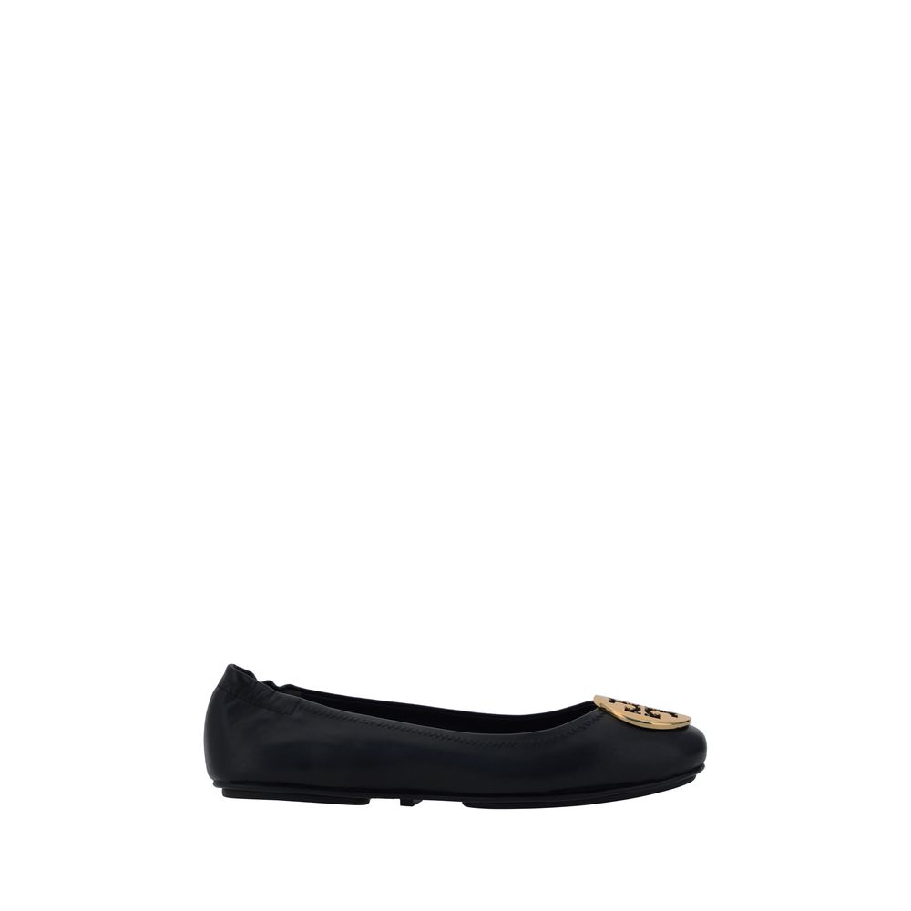 Tory Burch Black Lamb Ovis Aries Aries Ballet Flats