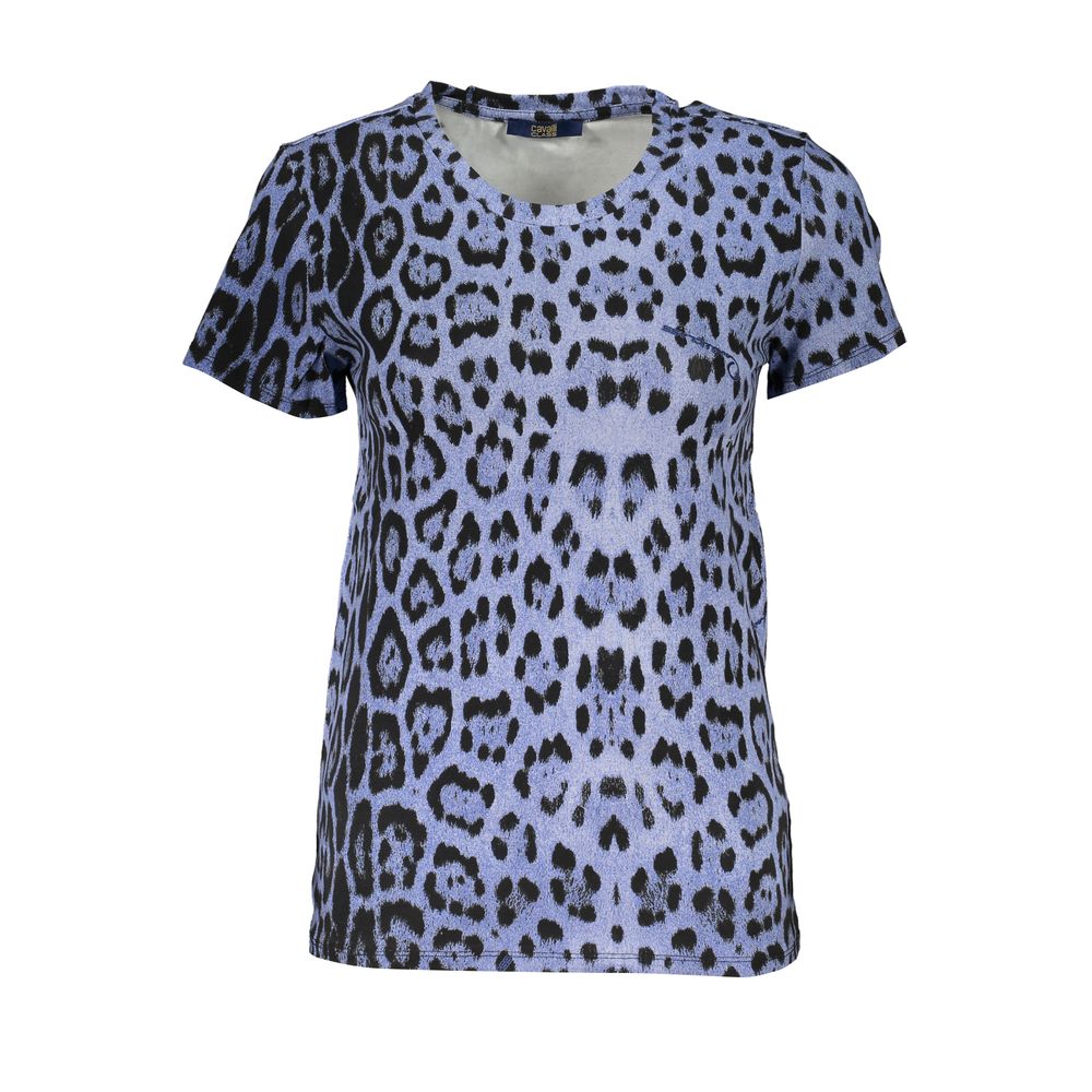 Cavalli Class Azzurro Cotton Women T-Shirt