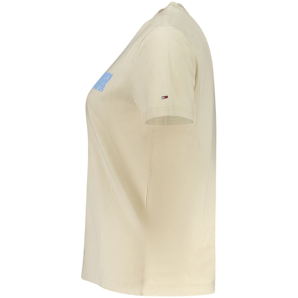 Tommy Hilfiger Beige Cotton Women T-Shirt