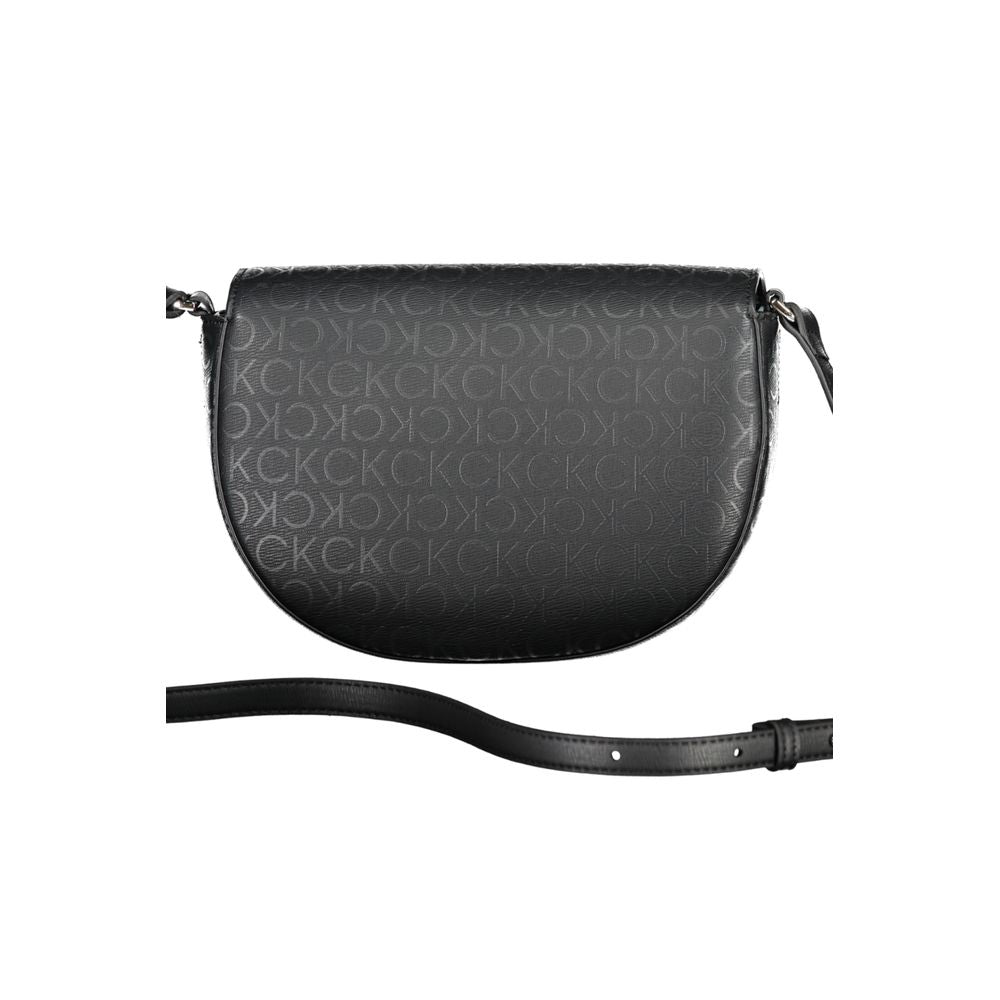 Calvin Klein Black Polyurethane Women Shoulder Bag