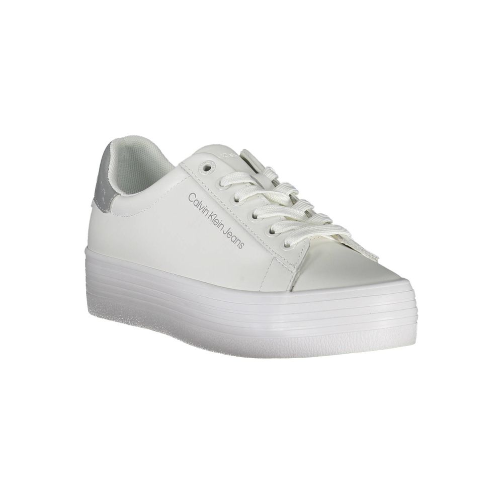Calvin Klein White Leather Women Sneaker