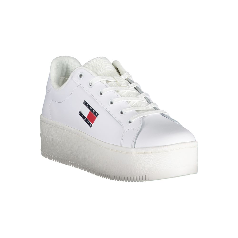 Tommy Hilfiger Bianco Leather Women Sneaker