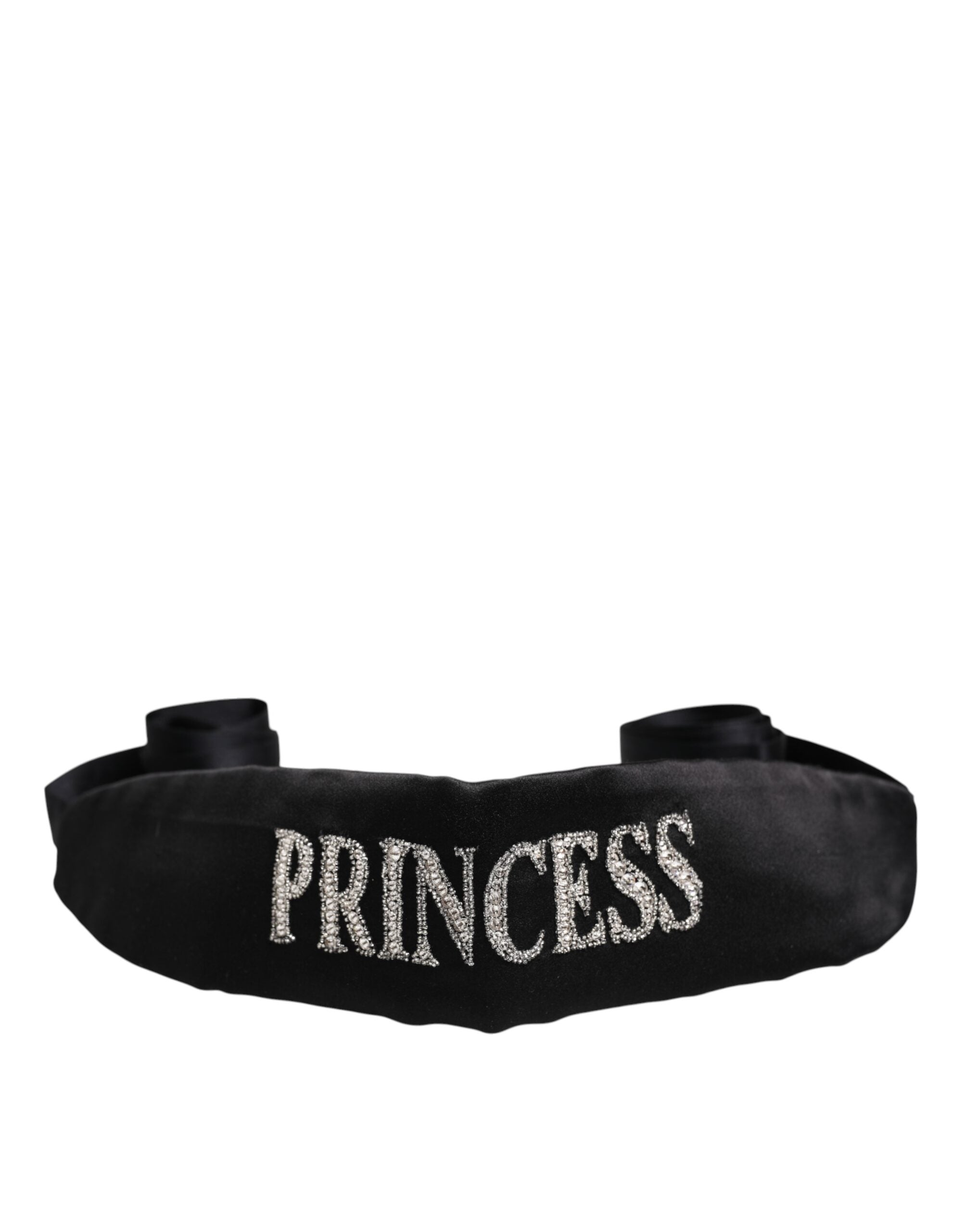 Dolce & Gabbana Black Princess Fantasy Braided Waist Belt