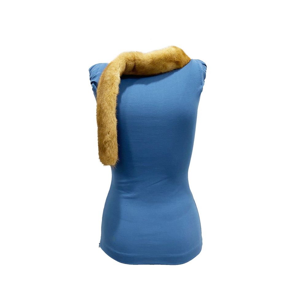 Dsquared² Mink Collar Sleeveless Top