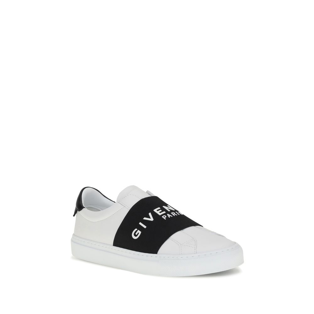 Givenchy White Calf Leather Bos Taurus Low Top Sneakers