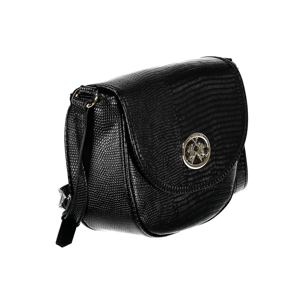 La Martina Black Polyurethane Women's Shoulder Bag