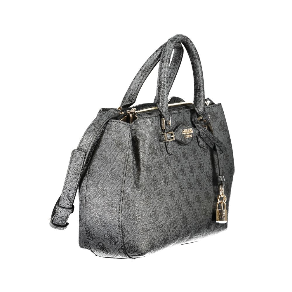 Guess Jeans Nero Poliuretano Women Handbag