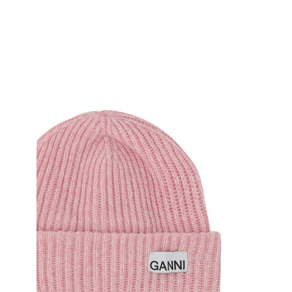 Ganni Multicolor Wool Beanie