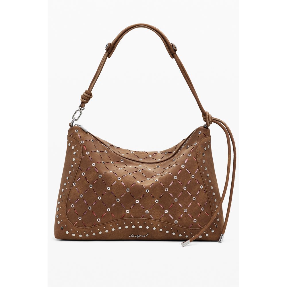 Desigual Marrone Poliuretano Women Mini Bag