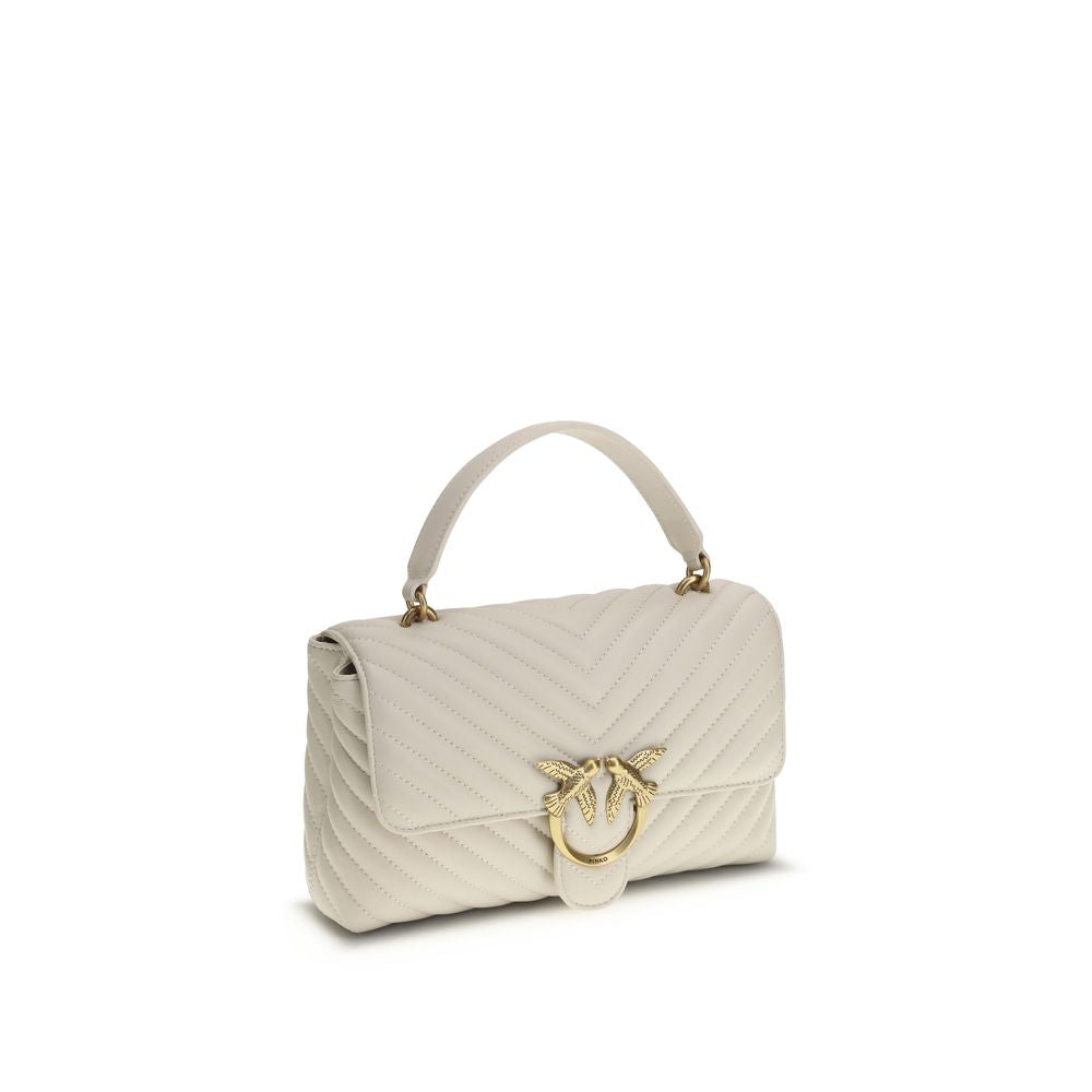 PINKO Cream Calf Leather Bos Taurus Wallet