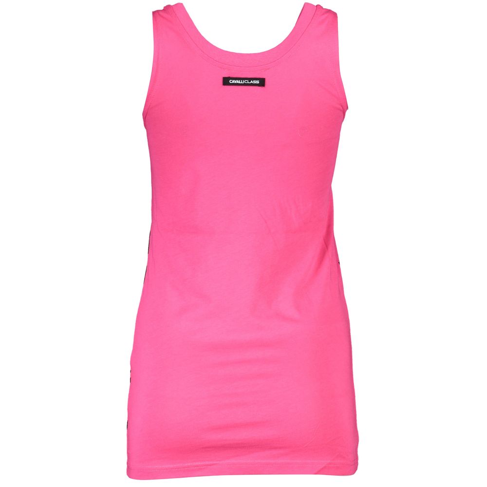 Cavalli Class Rosa Cotton Female Tank Top