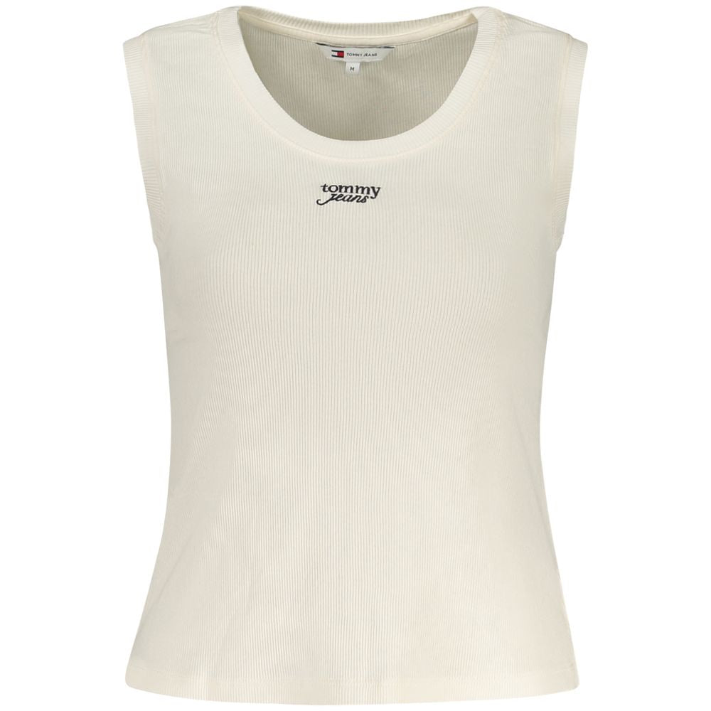 Tommy Hilfiger Beige Cotton Women Tank Top