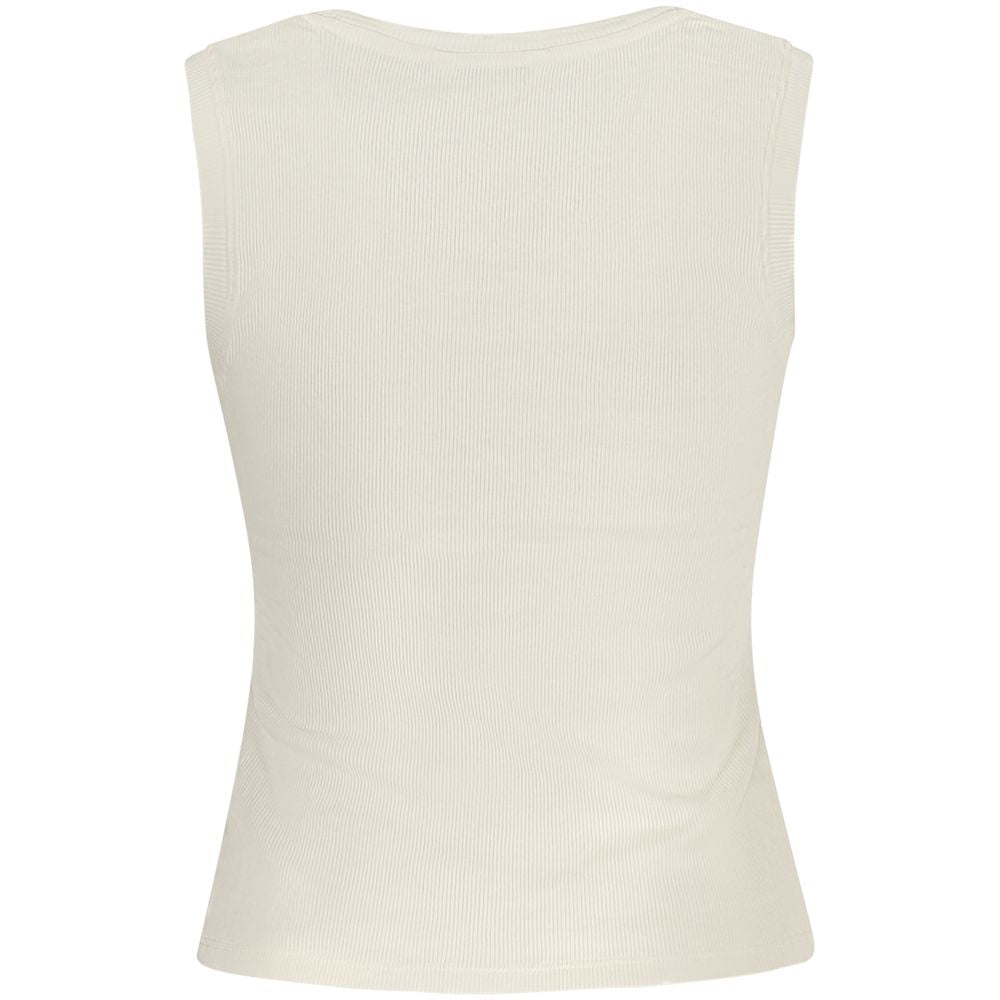 Tommy Hilfiger Beige Cotton Women Tank Top