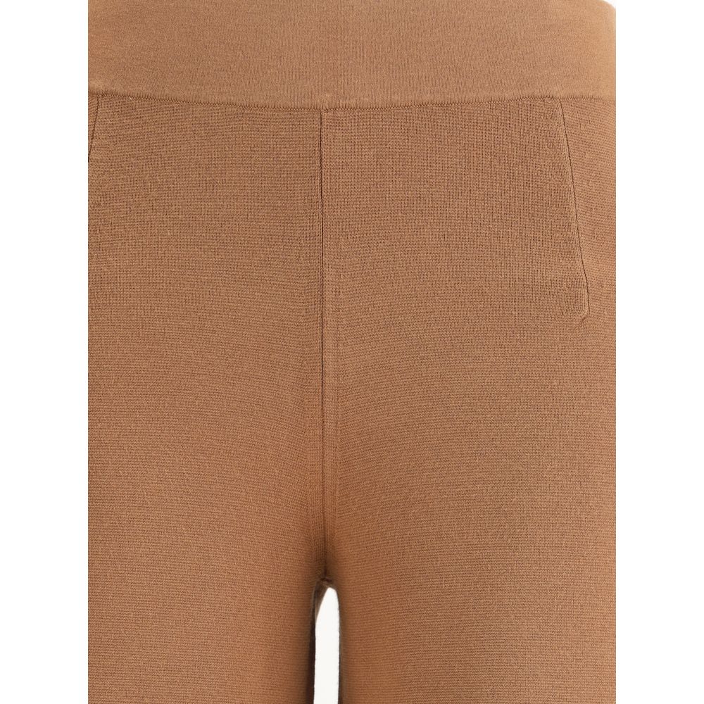 Max Mara Brown Viscose Casual Pants
