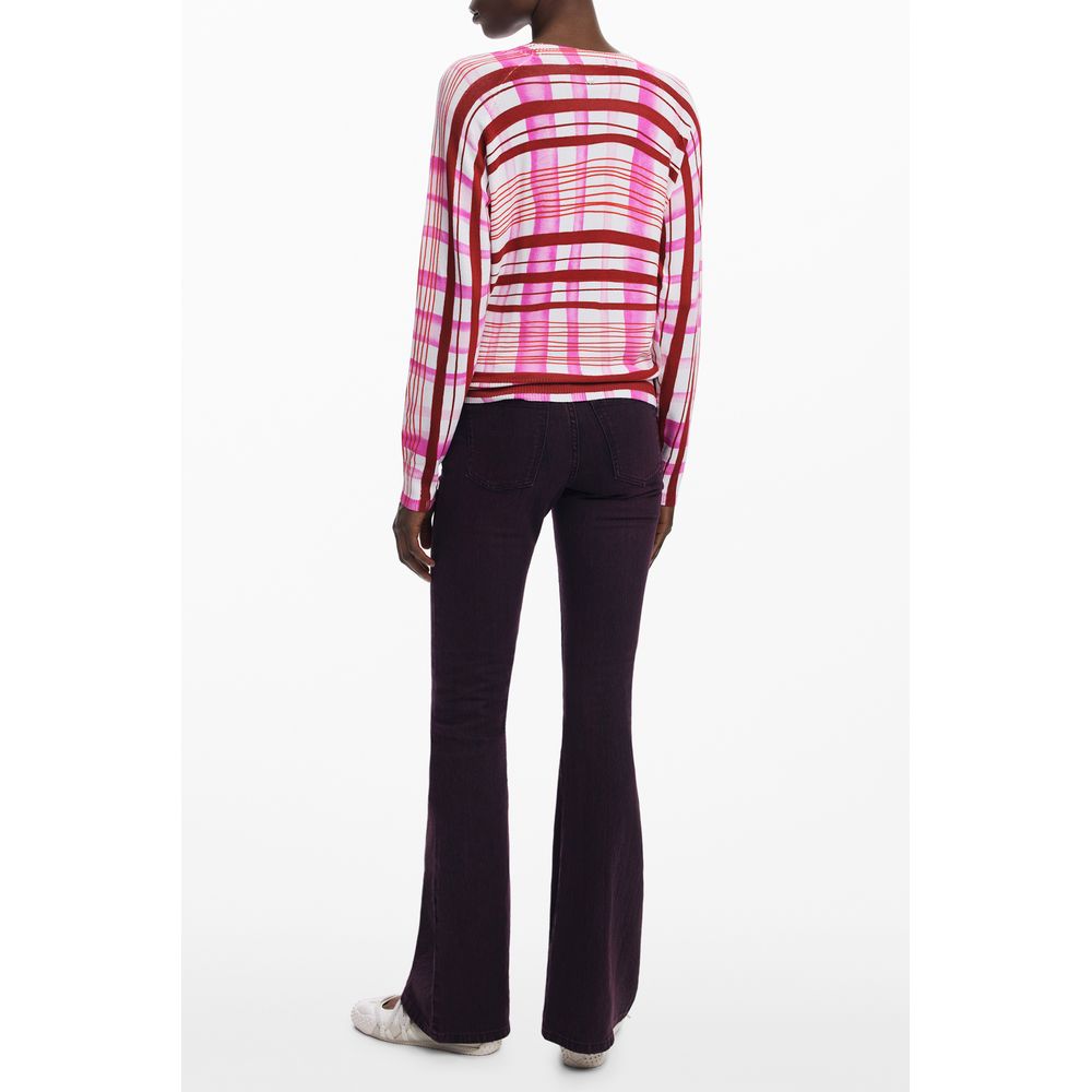 Desigual Pink Viscose Sweater