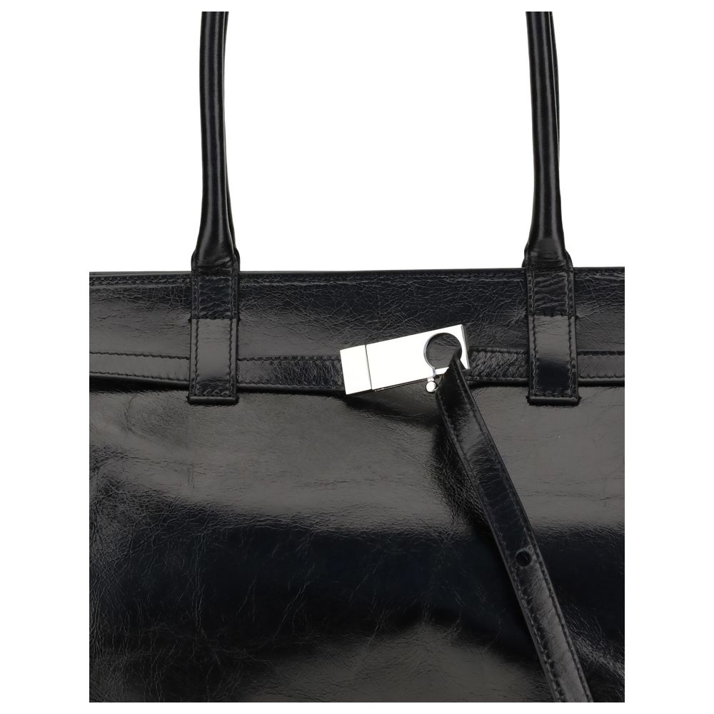 Benedetta Bruzziches Black Calf Leather Bos Taurus Shoulder Bag