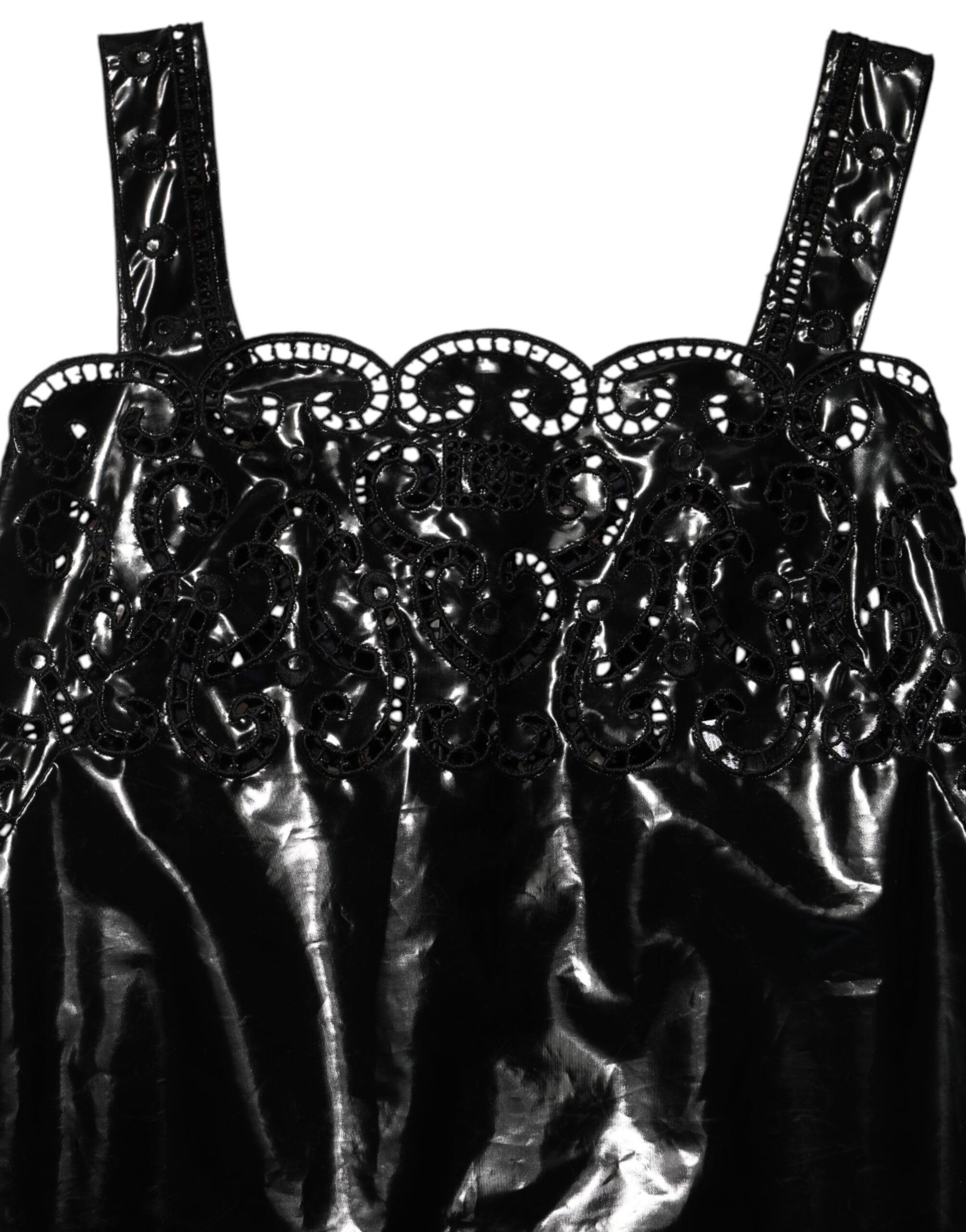 Dolce & Gabbana Black Cut Out A-line Sheath Mini Dress