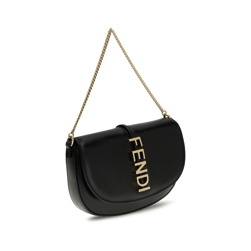 Fendi Black Calf Leather Bos Taurus Wallet