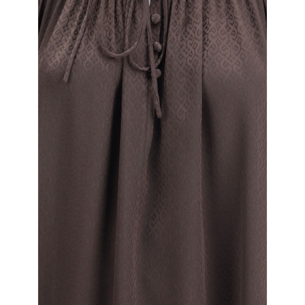 Burberry Brown Silk Blouse