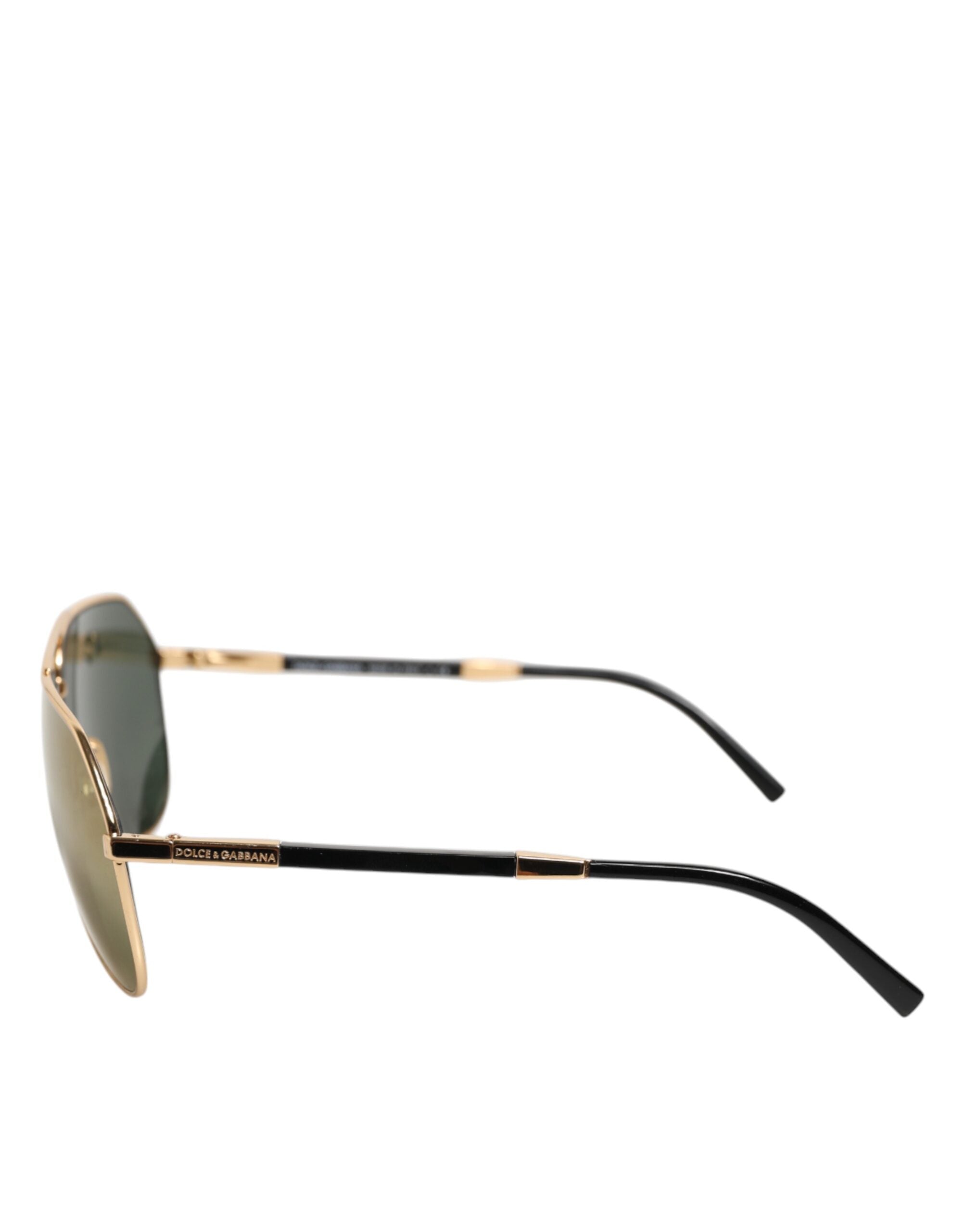 Dolce & Gabbana Gold Edition Aviator Shades Eyewear Sunglasses