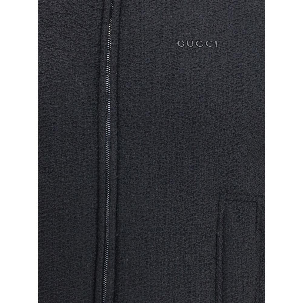 Gucci Black Wool Sleveless Jacket