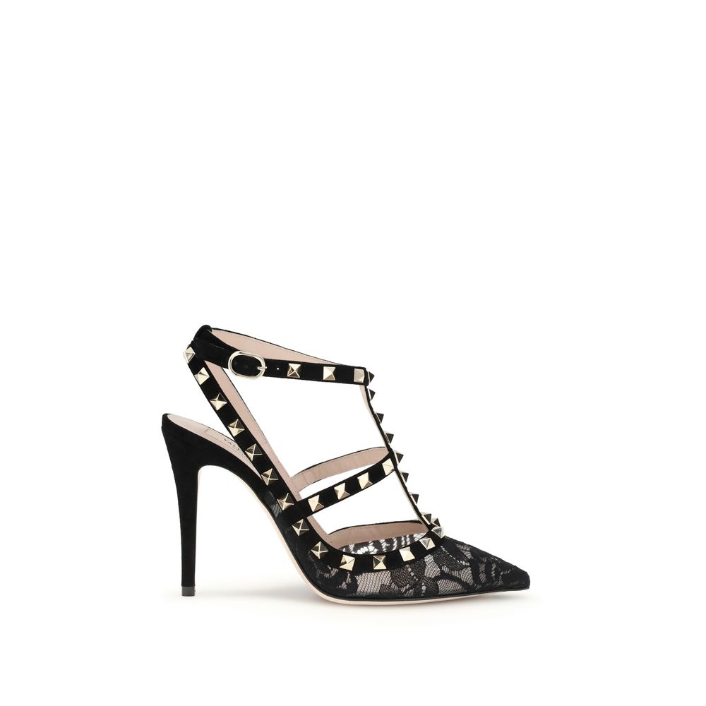 Valentino Garavani Black Fabric Pumps
