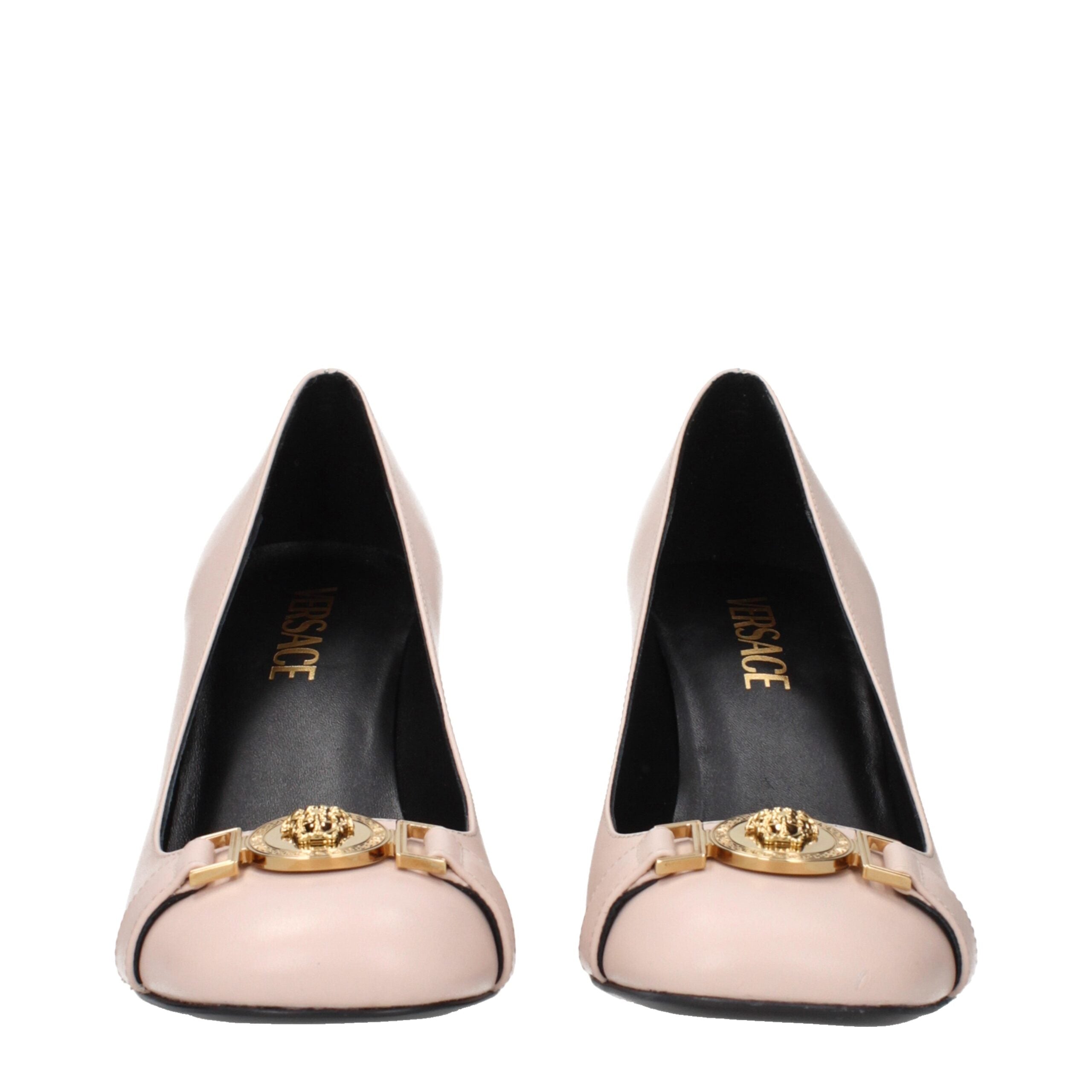 Versace Pink Leather Pumps