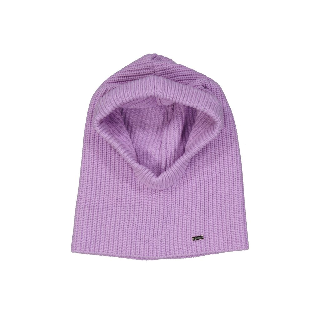 Herno Purple Wool Hat