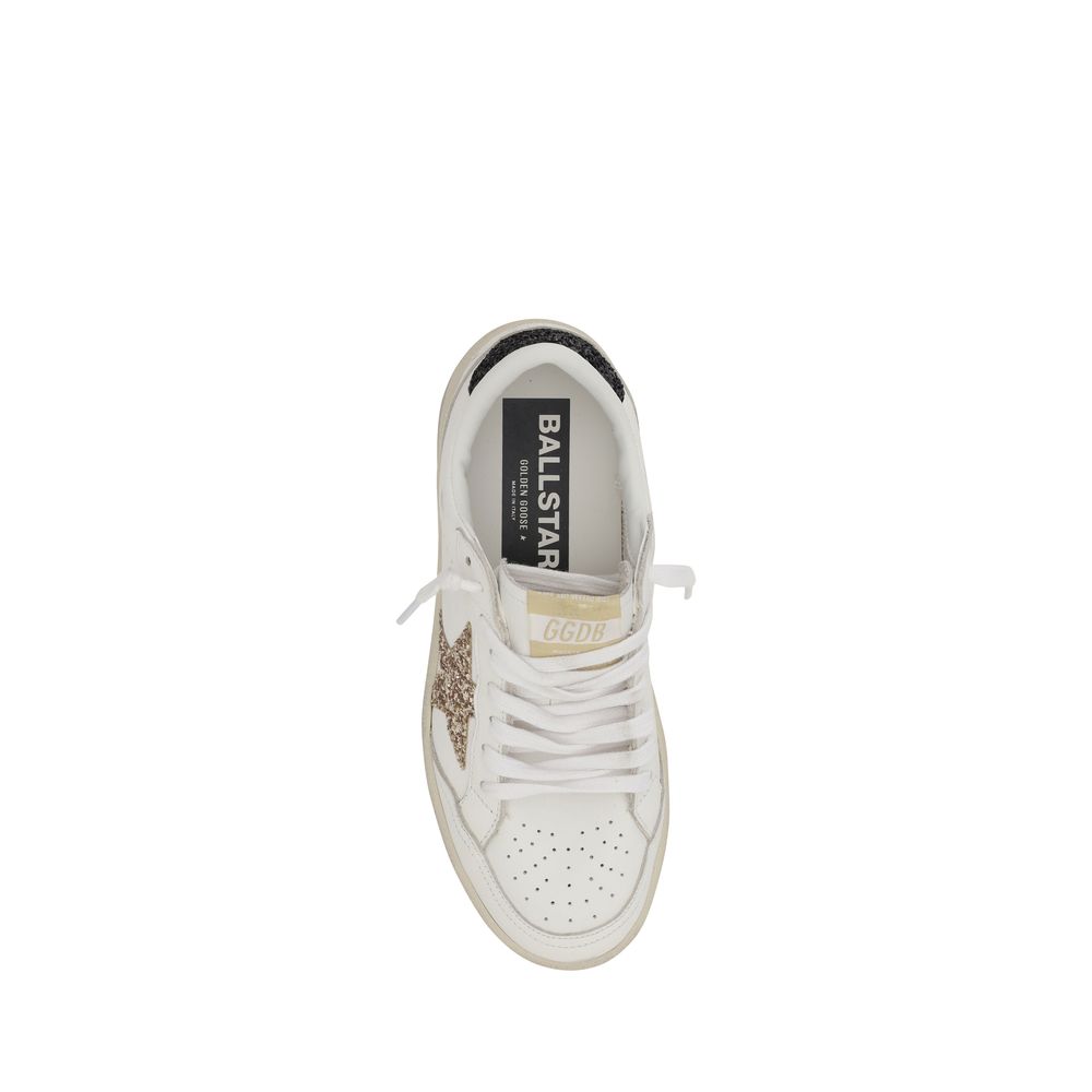 Golden Goose White Calf Leather Bos Taurus Low Top Sneakers
