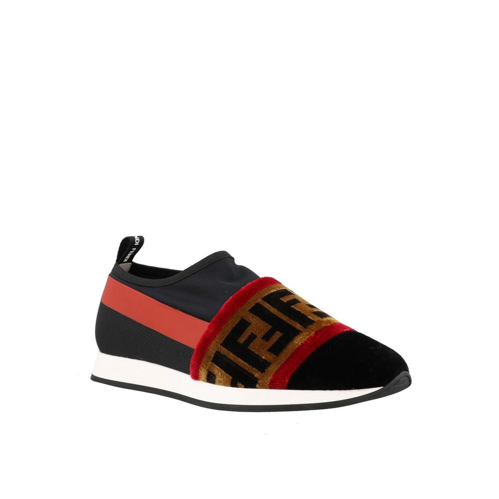 Fendi Black Fabric Sneakers