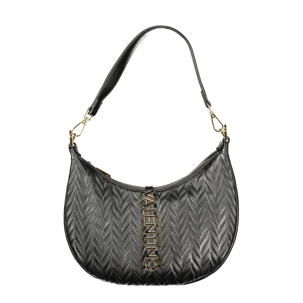 Mario Valentino Black Polyurethane Women Shoulder Bag