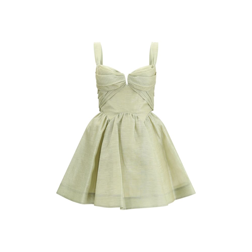 Zimmermann Green Linen Casual Dress