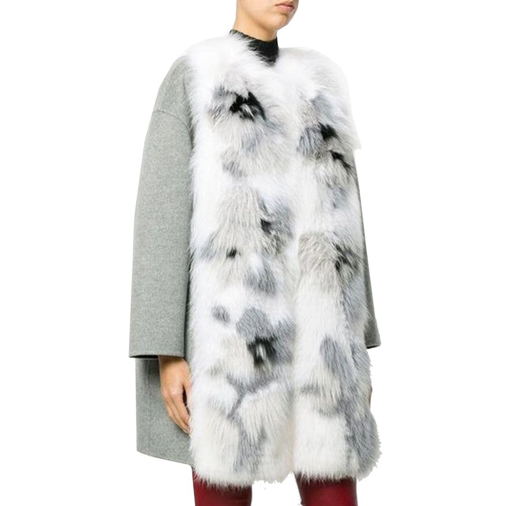 Fendi Gray Cashmere Coat