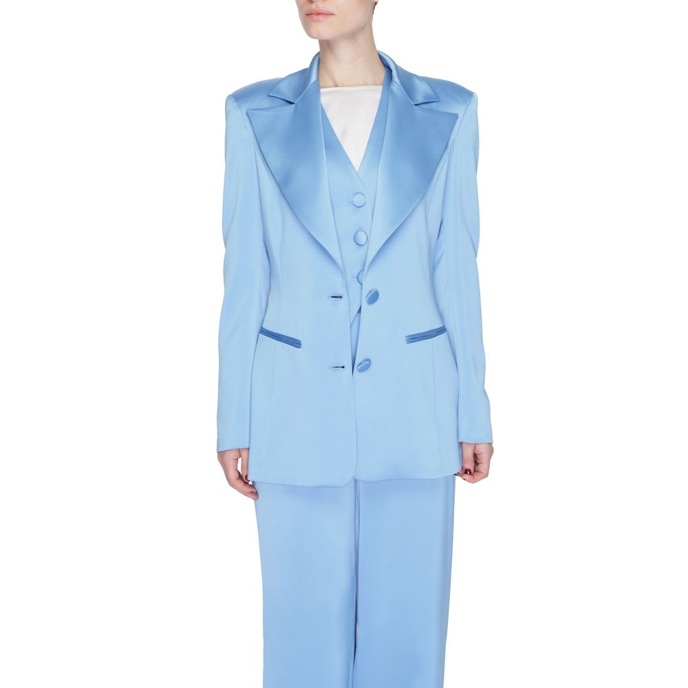 Silence Blue Polyester Blazer