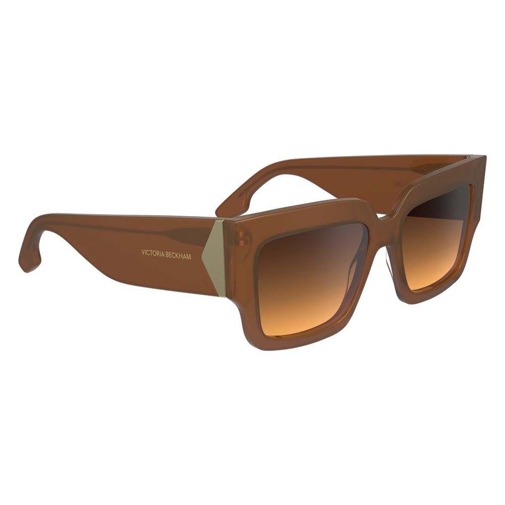 Victoria Beckham Brown Acetate Sunglasses
