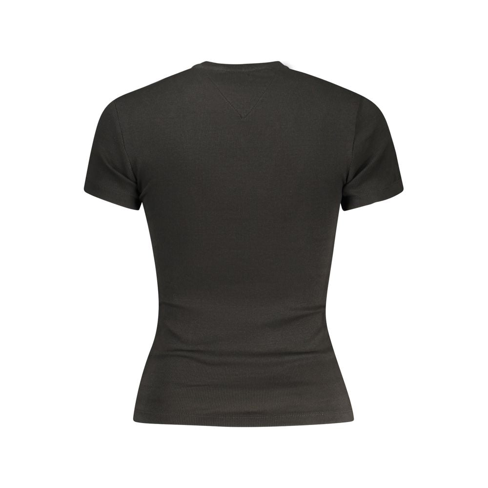 Tommy Hilfiger Black Cotton Women's T-Shirt